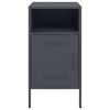 vidaXL Bedside Cabinets 2 pcs Anthracite 36x39x68 cm Steel