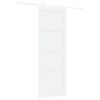 vidaXL Sliding Door White 83 x 232 cm Solid Pine Wood