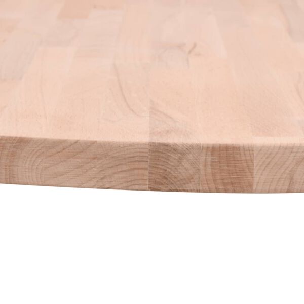 vidaXL Table Top &Oslash;60x4 cm Round Solid Wood Beech