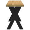 vidaXL Desk NOAIN X-Shaped Legs 120x50x75 cm Solid Wood Pine