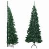 vidaXL Artificial Christmas trees PVC, Steel Green