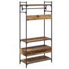 vidaXL Wardrobe with Shelf Old wood 89 x 39 x 184.5 cm Engineered wood