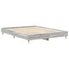 vidaXL Bed Frame No Mattress Grey Sonoma 150x200 cm King Size Engineered Wood