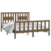 vidaXL Bed Frame without Mattress Brown Solid Wood Pine King Size