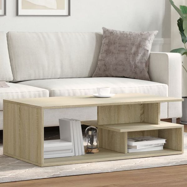 vidaXL Coffee Table Sonoma Oak 102x55x35 cm Engineered Wood