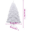 vidaXL Artificial Hinged Christmas Tree with Flocked Snow 150 cm