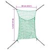 vidaXL Hay Nets 2 pcs Rectangular Green 90x60 cm PP