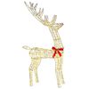 vidaXL Reindeer Family 3 pcs Warm white 67 x 26 x 127 cm PET
