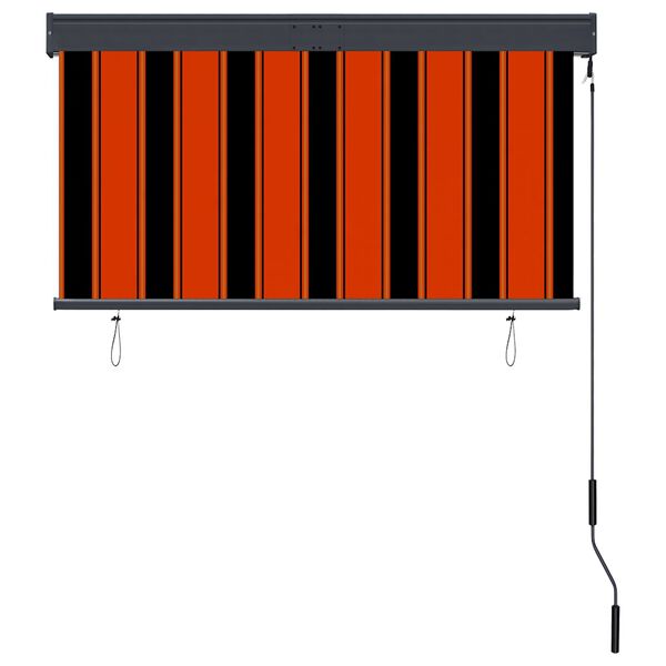 vidaXL Outdoor Roller Blind 120x250 cm Orange and Brown