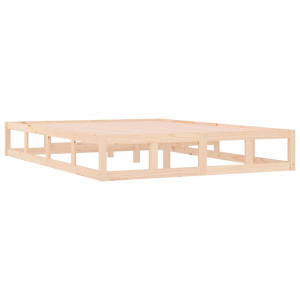 vidaXL Bed Frame without Mattress 140x190 cm Solid Wood