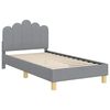 vidaXL Children's Bed Frame with Headboard Light Grey 80 x 160 cm