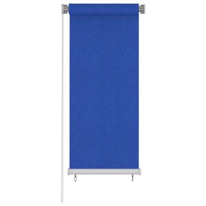 vidaXL Outdoor Roller Blind 65(W)x140(H) cm Blue HDPE