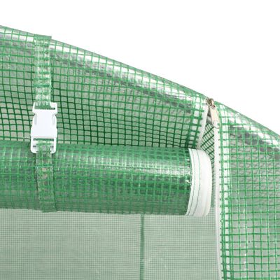 vidaXL Greenhouse with Steel Frame Green 18 m² 6x3x2 m