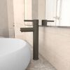 vidaXL Bathroom Mixer Tap Grey 12x30 cm