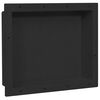 vidaXL Shower Niche Matt Black 41x51x10 cm