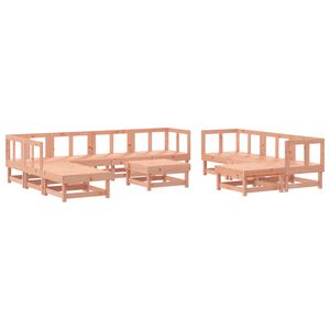 vidaXL 11 Piece Garden Lounge Set Solid Wood Douglas