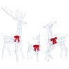 vidaXL Christmas LED Reindeer Family 700 LEDs Cold White