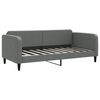 vidaXL Daybed with Trundle and Mattresses Dark Grey 90x190 cm Fabric