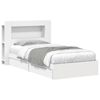 vidaXL Bed Frame with Storage White 90 x 200 cm Engineered Wood