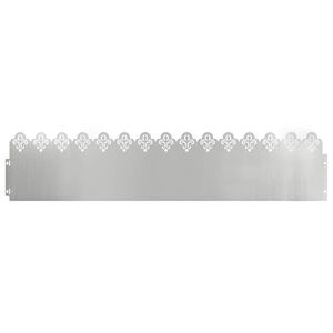 vidaXL Lawn Edgings 10 pcs Silver 103 x 0.05 x 22 cm Galvanised Steel