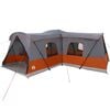 vidaXL Tent 16-Person with Roof Grey and Orange 680 x 510 x 210 cm