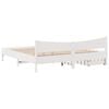 vidaXL Bed Frame with Drawers White 180x200 cm Super King Solid Wood Pine