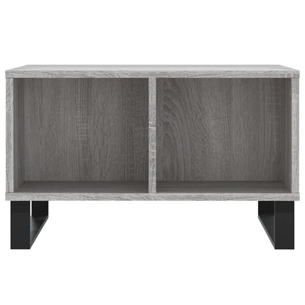 vidaXL Coffee Table Grey Sonoma 60x50x36.5 cm Engineered Wood