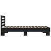 vidaXL Bed Frame without Mattress Black 100x200 cm