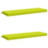 vidaXL Bench Cushions SOEST 2 pcs 100% Polyester Bright Green