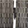 vidaXL Room Divider 3 Panels Grey Poly Rattan