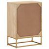 vidaXL Chest of Drawers 55x30x76 cm Solid Wood Mango and Iron