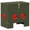 vidaXL Chicken Feeder Olive Green 40.5 x 25 x 38 cm 20 kg