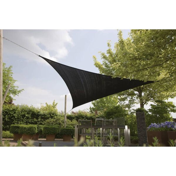 Bo-Camp Shade Cloth Triangle Anthracite 3.6x3.6x3.6 m