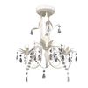 vidaXL Crystal Pendant Ceiling Lamp Chandeliers 4 pcs Elegant White