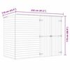 vidaXL Garden Shed House 232x110x170 cm Impregnated Pinewood