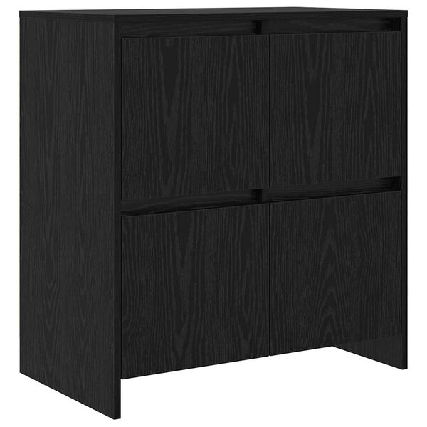 vidaXL Sideboard Black Oak 70 x 41 x 75 cm Engineered Wood