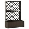 vidaXL Raised Bed | Mocha | Plastic (PP) | Large | Waterproof materials
