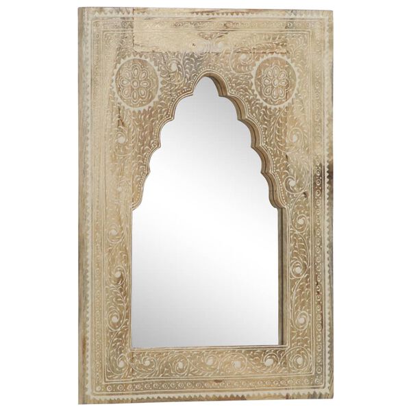 vidaXL Hand Painted Mirror 40x55 cm Solid Mango Wood