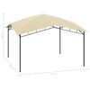 vidaXL Garden Gazebo 4x4x2.9 m Cream 180g/m&sup2;