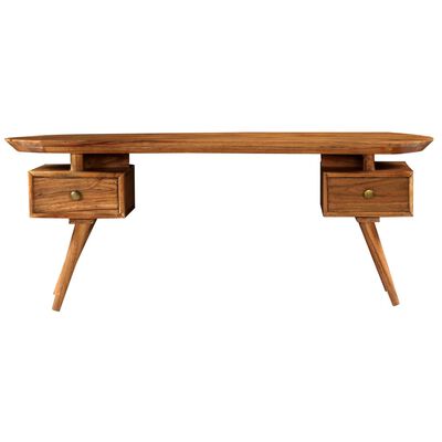 vidaXL Coffee Table Solid Acacia Wood 120x50x45 cm