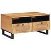 vidaXL Coffee Table Artisan Oak 80 x 54 x 40 cm Solid Mango Wood