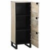 vidaXL Media Storage Cabinets & Racks White and Black 40 x 33 x 110 cm