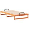 vidaXL Bed Frame Brown 100 x 200 cm Solid Pine Wood