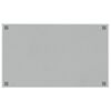 vidaXL Wall-mounted Magnetic Board White 100x60 cm&nbsp;Tempered Glass