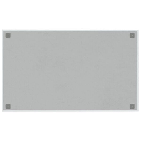 vidaXL Wall-mounted Magnetic Board White 100x60 cm&nbsp;Tempered Glass