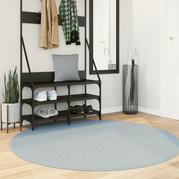vidaXL Rug HUARTE Short Pile Soft and Washable Blue &Oslash; 160 cm