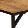 vidaXL Dining Table 140x70x75 cm Solid Wood Rough Mango