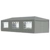 vidaXL Party Tent 900 x 300 x 255 cm Light Grey PE and Steel