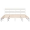 vidaXL Bed Frame without Mattress White 180x200 cm Super King Solid Wood Pine