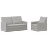 vidaXL Sofa Set 2 pcs Cloud Grey Fabric
